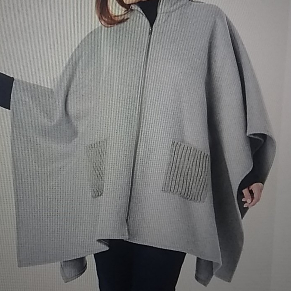 gray cape w/hood